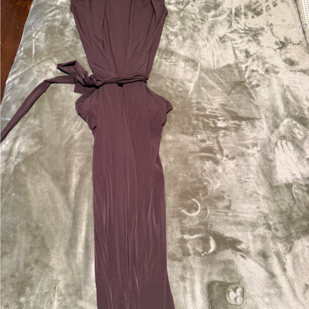 Michael Kors Women’s Elegant Purple Maxi Jumpsuit